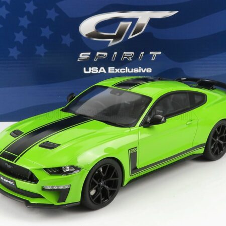 GT-SPIRIT 1/18 FORD USA | MUSTANG COUPE 5.0 R-SPEC RHD 2020 | LIGHT GREEN BLACK