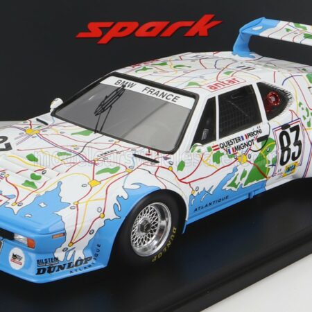 SPARK-MODEL 1/18 BMW | M1 M88 3.5L TEAM BMW FRANCE N 83 24h LE MANS 1980 D.PIRONI - D.QUESTER - M.MIGNOT - CON VETRINA - WITH SHOWCASE - SPECIAL BOX | WHITE LIGHT BLUE