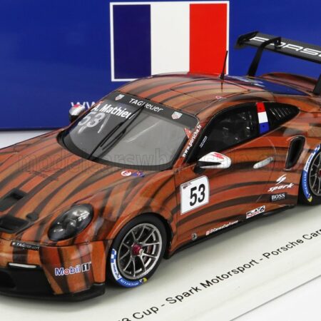 SPARK-MODEL 1/43 PORSCHE | 911 991 GT3 CUP N 53 PORSCHE CARRERA CUP FRANCE PAUL RICARD 2021 ARTHUR MATHIEU | BROWN