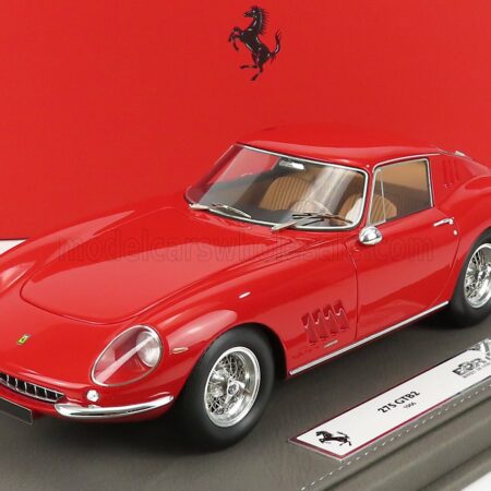 BBR-MODELS 1/18 FERRARI | 275 GTB2 COUPE 1966 - CON VETRINA - WITH SHOWCASE | RED