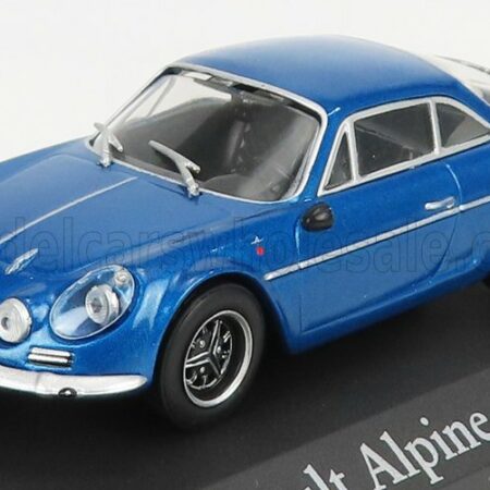 EDICOLA 1/43 RENAULT | ALPINE A110 1969 - BLACK WHEELS - CON VETRINA - WITH SHOWCASE | BLUE MET