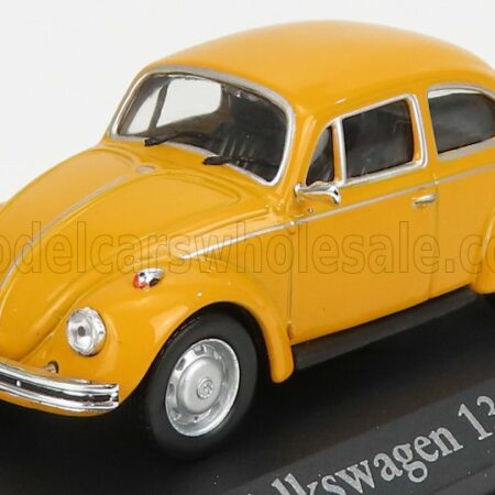 EDICOLA 1/43 VOLKSWAGEN | BEETLE KAFER 1300 1970 - CON VETRINA - WITH SHOWCASE | YELLOW