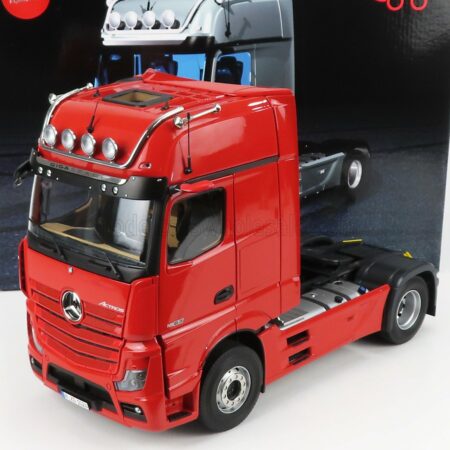 NZG 1/18 MERCEDES BENZ | ACTROS 2 1863 GIGASPACE 4x2 MIRRORCAM TRACTOR TRUCK 2-ASSI 2018 | RED