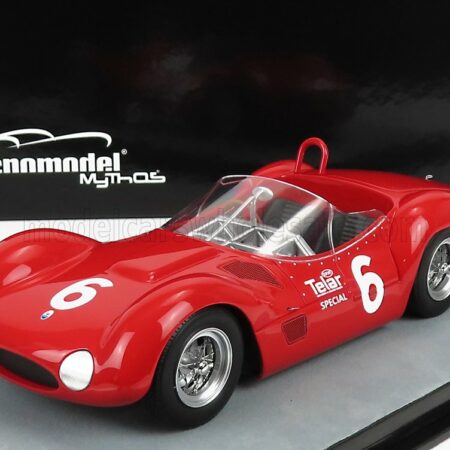 TECNOMODEL 1/18 MASERATI | TIPO 61 BIRDCAGE N 6 WINNER MEADOWDALE RACE 1961 ROGER PENSKE | RED