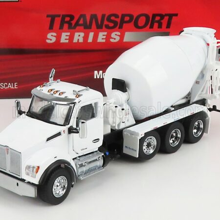 DM-MODELS 1/50 KENWORTH | T880S BETONIERA TANKER CEMENT MIXER TRUCK 4-ASSI 1990 | WHITE