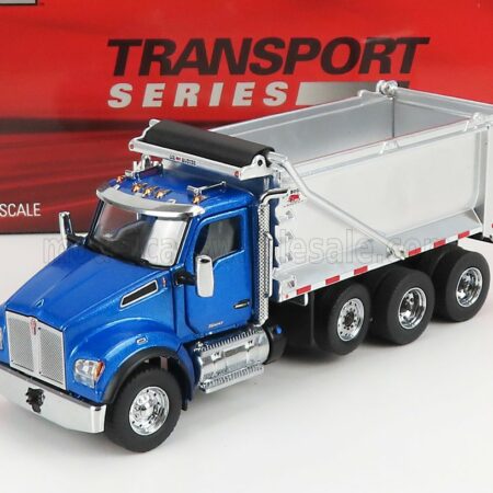 DM-MODELS 1/50 KENWORTH | T880S TRUCK CASSONE RIBALTABILE 4-ASSI 1990 | BLUE