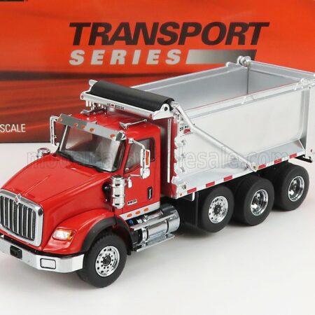 DM-MODELS 1/50 INTERNATIONAL | HK620 TRUCK CASSONE RIBALTABILE 4-ASSI 2010 | RED