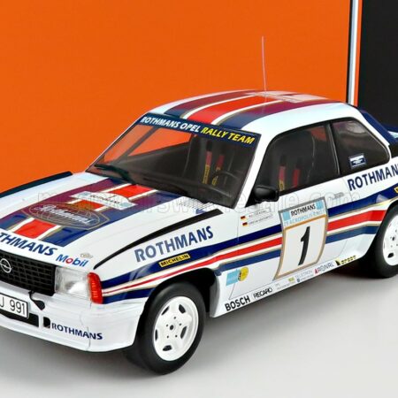 IXO-MODELS 1/18 OPEL | ASCONA 400 TEAM ROTHMANS N 6 3rd RALLY ACROPOLIS 1982 H.TOIVONEN - F.GALLAGHER | WHITE BLUE RED