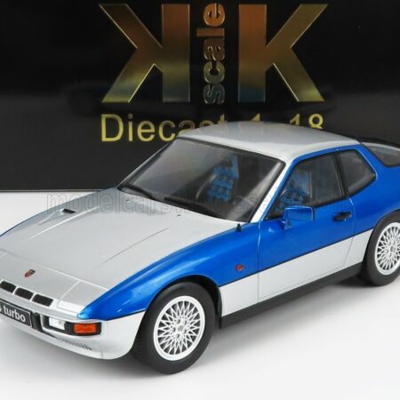 KK-SCALE 1/18 PORSCHE | 924 TURBO COUPE 1986 | SILVER BLUE MET