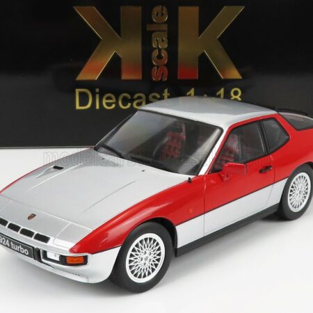 KK-SCALE 1/18 PORSCHE | 924 TURBO COUPE 1986 | SILVER RED