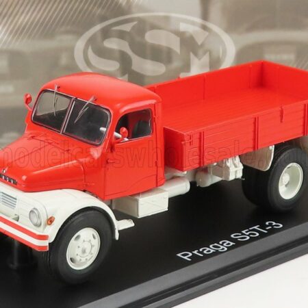 START SCALE MODELS 1/43 PRAGA | S5T-3 TRUCK 2-ASSI 1965 | RED GREY