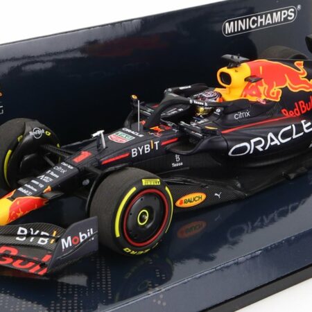 MINICHAMPS 1/43 RED BULL | F1  RB18 TEAM ORACLE RED BULL RACING N 1 WORLD CHAMPION WINNER MIAMI GP 2022 MAX VERSTAPPEN | MATT BLUE YELLOW RED