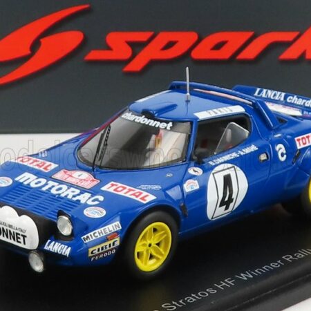 SPARK-MODEL 1/43 LANCIA | STRATOS HF (night version) N 4 WINNER RALLY MONTECARLO 1979 BERNARD DARNICHE - ALAIN MAHE | BLUE