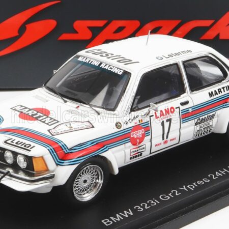 SPARK-MODEL 1/43 BMW | 3-SERIES 323i MARTINI N 17 24h RALLY YPRES 1980 H.DELBAR - W.LUX | WHITE RED BLUE