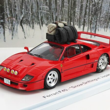 KESS-MODEL 1/43 FERRARI | F40 SNOW JAPAN DRIFTING 1993 | RED