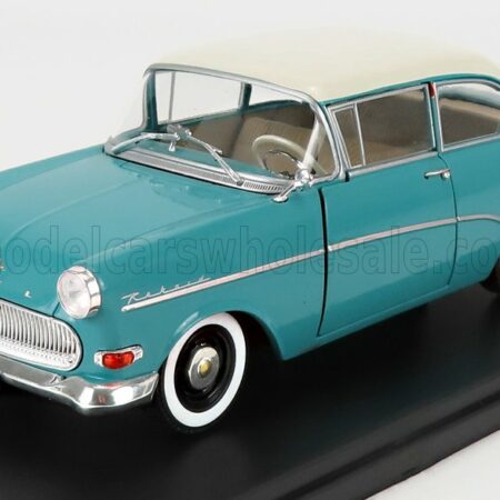 EDICOLA 1/24 OPEL | OLYMPIA REKORD P1 1957 | TURQUOISE WHITE