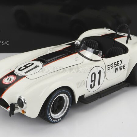 KYOSHO 1/18 FORD USA | SHELBY COBRA 427 S/C SPIDER ESSEX WIRE N 91 500km BRIDGEHAMPTON 1965 S.SCOTT | WHITE