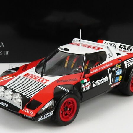 KYOSHO 1/18 LANCIA | STRATOS HF OLIO FIAT VS CORSE (night version) N 1 RALLY HUNSRUCK 1978 W.ROHRL - C.GEISTDORFER | BLACK RED WHITE