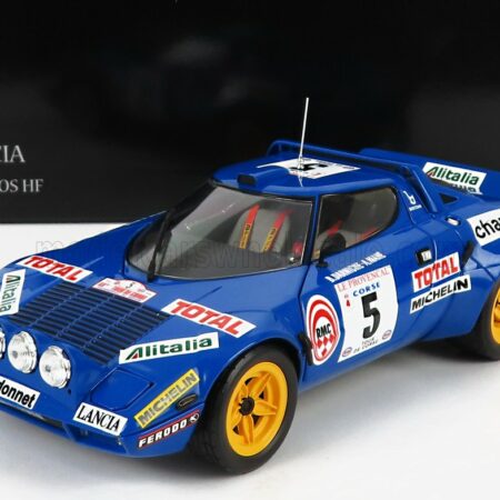 KYOSHO 1/18 LANCIA | STRATOS HF (night version) N 5 2nd RALLY TOUR DE CORSE 1976 B.DARNICHE - A.MAHE | BLUE