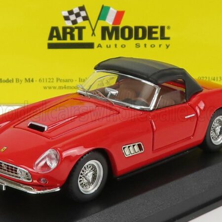 ART-MODEL 1/43 FERRARI | 250 LWB CALIFORNIA LONG NOSE SPIDER CLOSED 1960 | RED BLACK