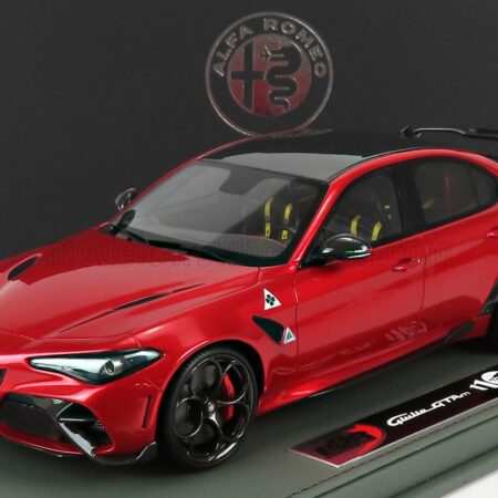 BBR-MODELS 1/18 ALFA ROMEO | GIULIA GTAm 2020 - CON VETRINA - WITH SHOWCASE | ROSSO GTA - RED MET