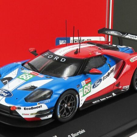 IXO-MODELS 1/43 FORD USA | GT FORD ECOBOOST 3.5L TURBO V6 TEAM FORD CHIP GANASSI USA N 68 24h LE MANS 2019 S.BOURDAIS - J.HAND - D.MULLER | RED WHITE BLUE