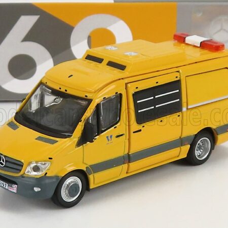 TINY TOYS 1/76 MERCEDES BENZ | SPRINTER VAN FL WSD POLICE 2018 | YELLOW