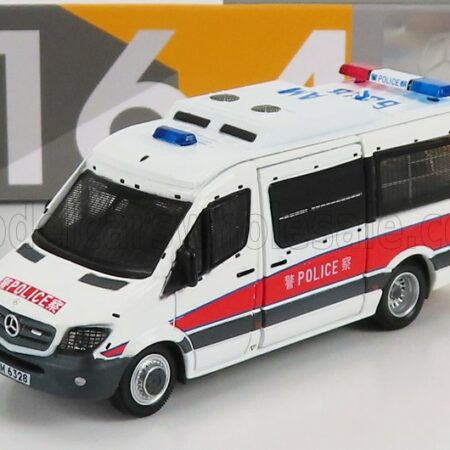 TINY TOYS 1/64 MERCEDES BENZ | SPRINTER MINIBUS POLICE 2018 | WHITE GREY RED