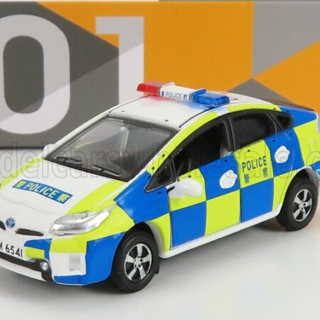 TINY TOYS 1/64 TOYOTA | PRIUS POLICE 2009 | WHITE BLUE YELLOW