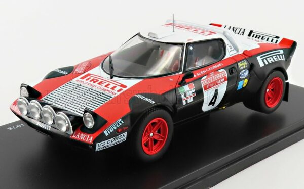 EDICOLA 1/24 LANCIA | STRATOS HF PIRELLI N 4 RALLY SANREMO 1978 M.ALEN - I.KIVIMAKI | BLACK RED WHITE