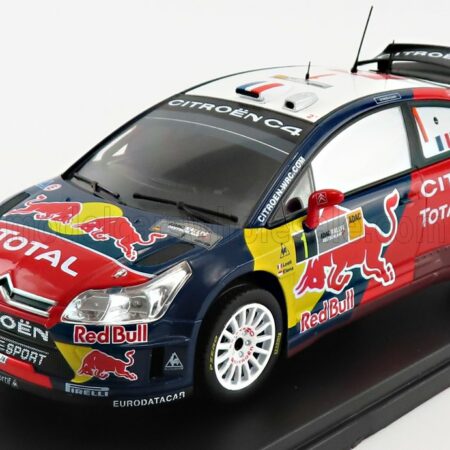 EDICOLA 1/24 CITROEN | C4 WRC REDBULL TOTAL N 1 RALLY DEUTSCHLAND 2008 S.LOEB - D.ELENA | RED BLUE WHITE