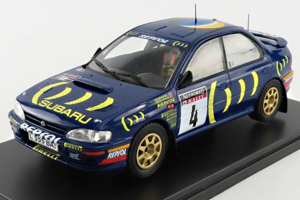 EDICOLA 1/24 SUBARU | IMPREZA 555 N 4 RALLY RAC GB 1995 C.McRAE - D.RINGER | BLUE MET