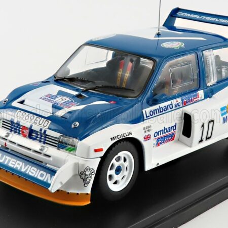 EDICOLA 1/24 MG | METRO 6R4 MOBIL N 10 RALLY RAC GB 1985 T.POND - R.ARTHUR | BLUE WHITE