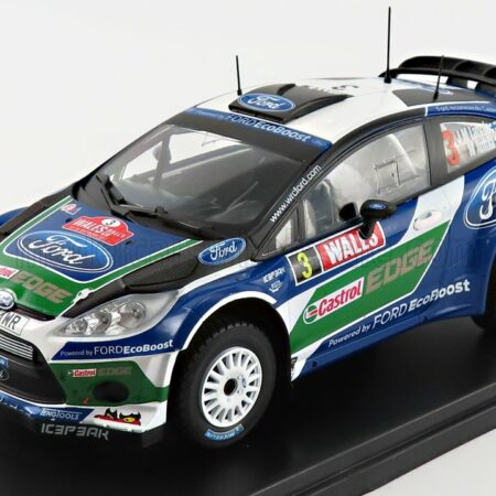 EDICOLA 1/24 FORD ENGLAND | FIESTA R5 N 3 RALLY WALES GB 2012 J.M LATVALA - M.ANTTILA | BLUE WHITE GREEN