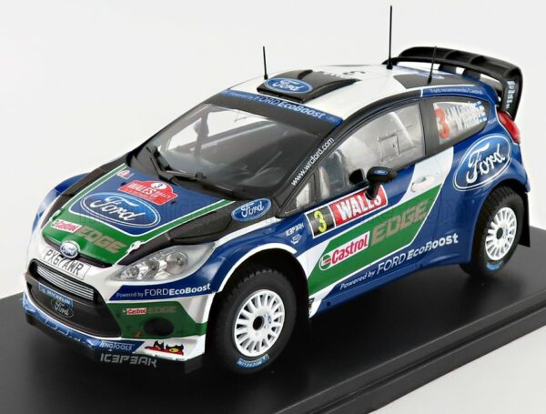 EDICOLA 1/24 FORD ENGLAND | FIESTA R5 N 3 RALLY WALES GB 2012 J.M LATVALA - M.ANTTILA | BLUE WHITE GREEN