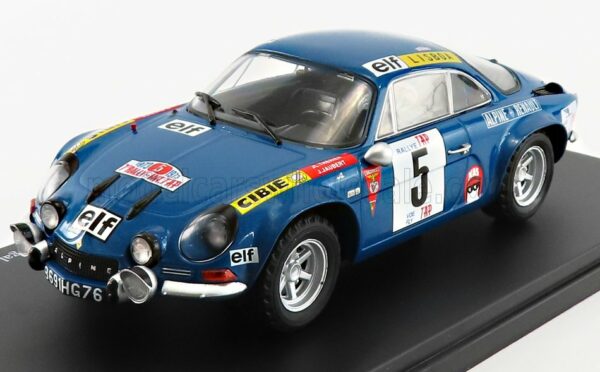 EDICOLA 1/24 RENAULT | A110 ALPINE ELF N 5 RALLY PORTUGAL 1973 J.L THERIER - J.JAUBERT | BLUE MET