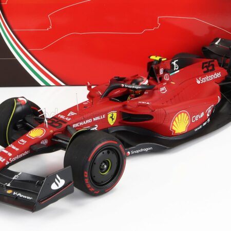 BBR-MODELS 1/18 FERRARI | F1-75 TEAM SCUDERIA FERRARI N 55 2nd BAHRAIN GP 2022 CARLOS SAINZ | RED