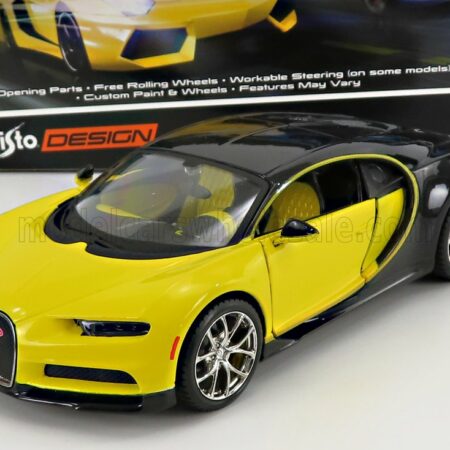 MAISTO 1/24 BUGATTI | CHIRON LE PATRON 2016 | YELLOW BLACK