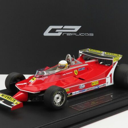 GP-REPLICAS 1/18 FERRARI | F1  312 T5 N 1 MONACO GP 1980 (with pilot figure) JODY SCHECKTER | RED