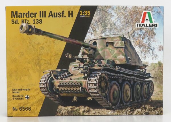 ITALERI 1/35 TANK | MARDER III AUSF. H MILITARY 1945 |