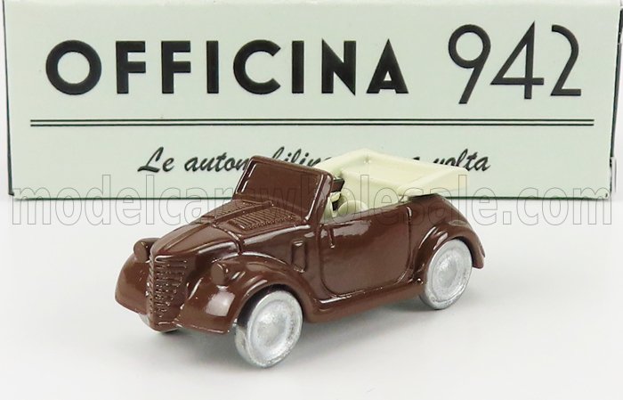 OFFICINA-942 1/76 FIAT | 500A CABRIOLET CARROZZERIA MONTESCANI 1939 | BROWN