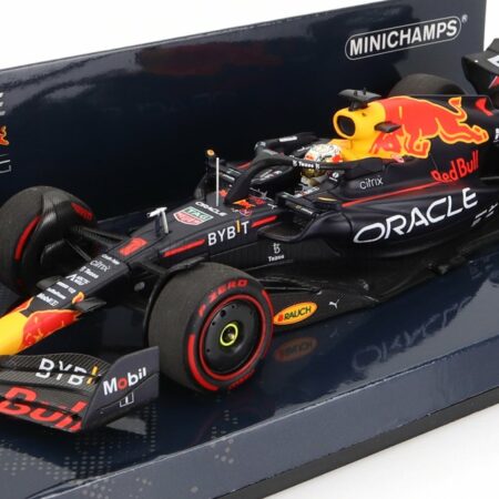 MINICHAMPS 1/43 RED BULL | F1  RB18 TEAM ORACLE RED BULL RACING N 1 WORLD CHAMPION WINNER EMILIA ROMAGNA ITALY GP 2022 MAX VERSTAPPEN | MATT BLUE YELLOW RED