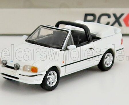 PREMIUM CLASSIXXS 1/87 FORD ENGLAND | ESCORT MKIV CABRIOLET OPEN 1986 | WHITE