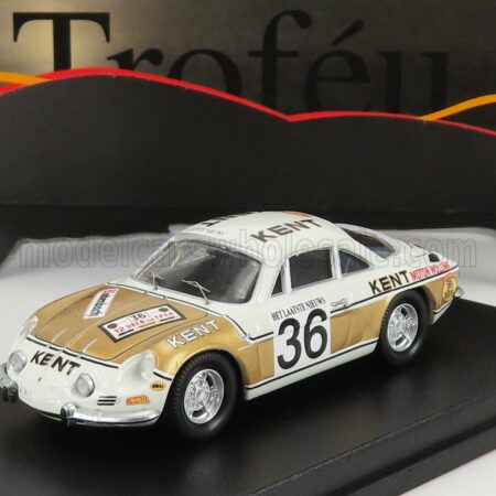 TROFEU 1/43 RENAULT | ALPINE A110 N 36 RALLY YPRES 1972 F.VANDECAVEYE - W.PLAS | WHITE GOLD