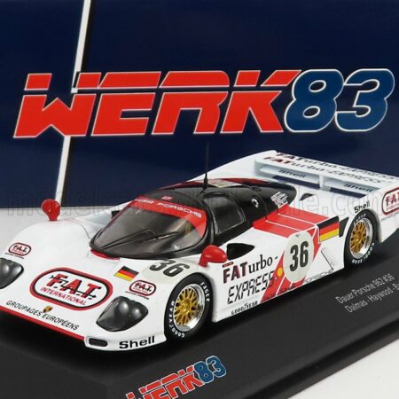 WERK83 1/43 PORSCHE | DAUER 962 3.0L TURBO TEAM LE MANS PORSCHE N 36 WINNER 24h LE MANS 1994 M.BALDI - H.HAYWOOD - Y.DALMAS | WHITE RED