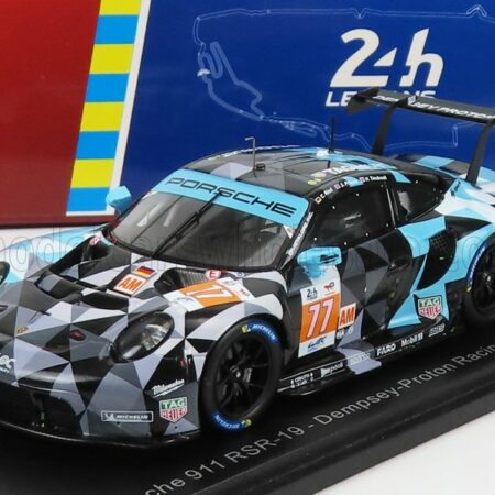 SPARK-MODEL 1/43 PORSCHE | 911 991 RSR-19 4.2L TEAM DEMPSEY PROTON RACING N 77 24h LE MANS 2022 C.RIED - S.PRIAULX - H.TINCKNELL | GREY BLACK LIGHT BLUE