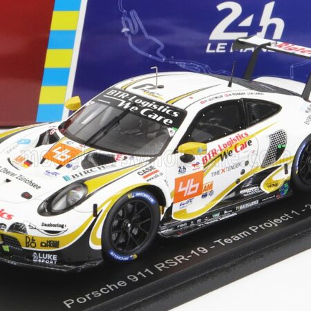 SPARK-MODEL 1/43 PORSCHE | 911 991 RSR-19 4.2L TEAM PROJECT-1 N 46 24h LE MANS 2022 M.CAIROLI - M.PEDERSEN - N.LEUTWILER | WHITE