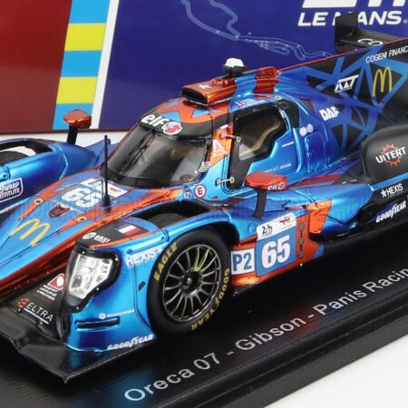 SPARK-MODEL 1/43 ORECA | GIBSON 07 GK428 4.2L V8 TEAM PANIS RACING N 65 24h LE MANS 2022 J.CANAL - N.JAMIN - J.VAN UITERT | BLUE MET RED