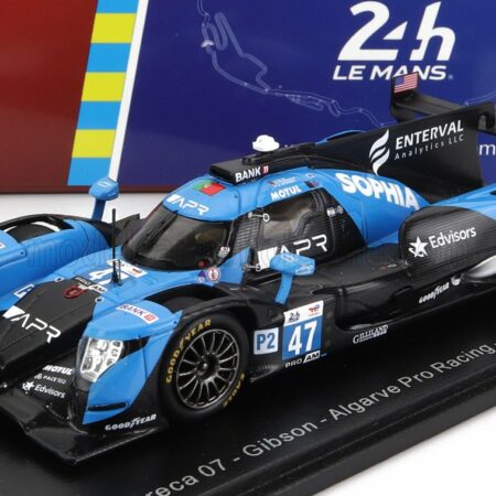 SPARK-MODEL 1/43 ORECA | GIBSON 07 GK428 4.2L V8 TEAM ALGARVE PRO RACING N 47 24h LE MANS 2022 S.FLOERSCH - J.FALB - J.AITKEN | BLACK LIGHT BLUE