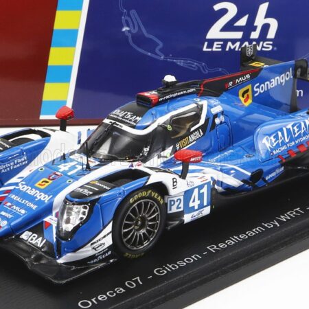 SPARK-MODEL 1/43 ORECA | GIBSON 07 GK428 4.2L V8 TEAM REALTEAM BY WRT N 41 24h LE MANS 2022 R.ANDRADE - F.HABSBURG LOTHRINGER - N.NATO | LIGHT BLUE WHITE BLACK